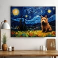 thumbnail image 3 of Berger Picard Dog Watercolor Starry Night Van Gogh Painting Kits, Painting Watercolor Canvas, Canvas Suitable for Room Decor Cafe Decor Or Gift for Friends, 3 of 4