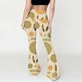 thumbnail image 5 of YueHuiYing Women's Vintage Printed High Waisted Tight Fitting Bag Fit Hip Wide Leg Trousers, 5 of 9