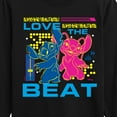 thumbnail image 3 of Disney - Lilo & Stitch - Love The Beat - Toddler & Youth Long Sleeve Graphic T-Shirt, 3 of 5