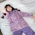 thumbnail image 4 of Pijamas de peluche para niños de Sanrioed, de Kuromi Pochacco, de estilo coreano, para otoño e invierno, de franela Kawaii, para el hogar, 4 of 4