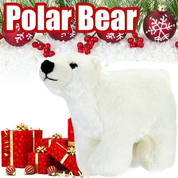 BuleStore Christmas Cuddle Plush Polar Bear Stuffed Animal Toys Kawaii Floppy Collection