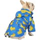 thumbnail image 4 of Chubasquero de doble capa con cremallera y capucha para perros pequeños a grandes, patos, rosa, XL, 4 of 7