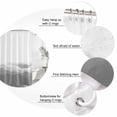 thumbnail image 6 of Grey Ombre Waterproof Fabric Shower Curtain, Summer Minimalist Ocean Waves Waterproof Fabric Shower Curtain for Bathroom Curtains Bathtubs Hotel Washable Shower Curtains with 12 Hooks Small 36x72in, 6 of 8