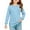 Light Blue_021_#n01, variant on Homozy Polka Dot Print Girls Graphic T-Shirts Crew Neck Long Sleeve with Pockets Fall Spring Pullover Casual Tee Tops with Pockets Pink 11-12 Y