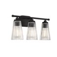 thumbnail image 4 of Chantilly 3-Light Bathroom Vanity Light in Matte Black, 4 of 6