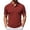 Brick Red, variant on SGMVNU Men's Short Sleeve Polo Shirts, Solid Color V Neck Collared Golf Tee, Casual Slim Fit Breathable Summer T Shirts for Daily Work Outdoor Brick Red L