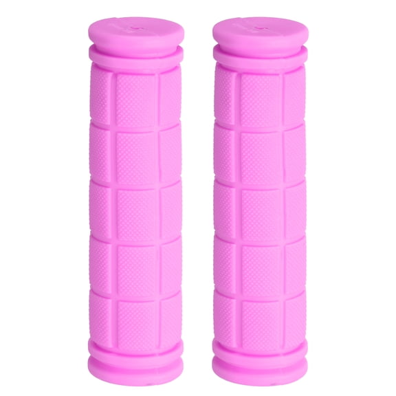 Uxcell Bike Handlebar Grips Non-Slip Rubber Mushroom Bicycle Grips Fit 7/8" Handlebars for Mountain, Pink