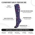 thumbnail image 2 of Sikiie Dance Skull Star 1 Pairs Compression Socks for Men and Women 15-20 mmHg Running Support Socks, 2 of 7
