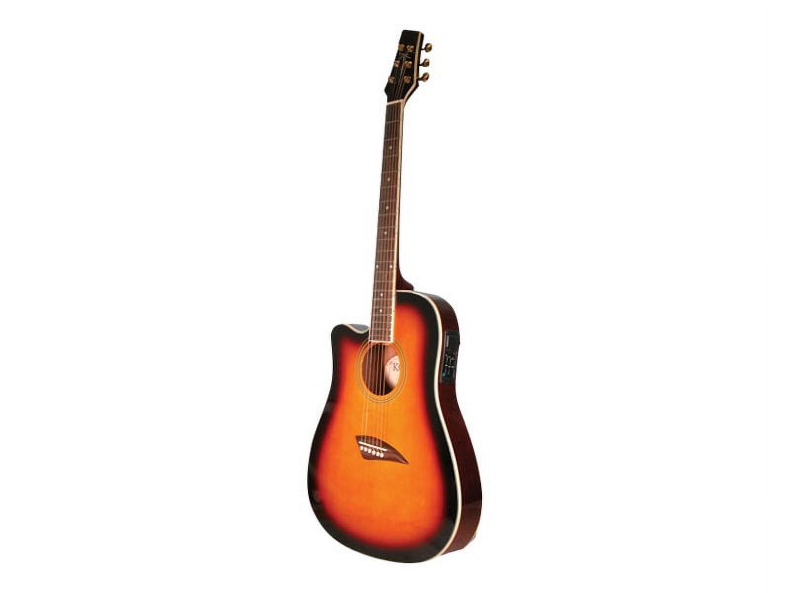 Kona K2 Series Left-Handed Thin Body Acoustic/Electric Guitar