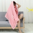 thumbnail image 3 of SUOSDEY Microfibe Women's Shower Robe Spa Bath Towel Wrap Velvet Sleepwear Absorbent Beach Bathrobes, 3 of 7