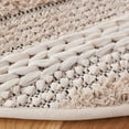thumbnail image 3 of SAFAVIEH Natura Ermintrude Striped Cotton Area Rug, Ivory, 6' x 6' Round, 3 of 7