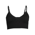 thumbnail image 2 of No Boundaries Juniors' Seamless Textured Triangle Bralette, Sizes to 3XL, 2 of 3