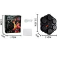 thumbnail image 3 of Rirozkan Smart Boxing Trainer, Music Boxing Game, Rechargeable Punching Target, Wall Mounted Punching Bag, LED Lights, for Home Gym Exercise, with Gloves, Black, 3 of 6