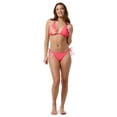 thumbnail image 2 of No Boundaries Women's Beachy Bloom High Leg String Bottom, Sizes XXS-XXL, 2 of 4
