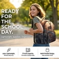 thumbnail image 2 of Kuiaobaty Deer Tree Print Backpack and Lunch Box Set for Girls Boys Insulated Lunch Bag Pencil Case with Zipper Lightweight Backpack and Pencil Bag for School Camping Picnic, 2 of 7