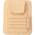 thumbnail image 1 of Clip de almacenamiento de tarjetas de presentación NQ Multifunción para automóvil Beige, 1 of 3