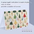 thumbnail image 4 of Dailycode Light Switch Plate Covers 2 Gang Wall Plate Plastics Outlet Covers for Kitchen Home Office Decor Beautiful Christmas Trees, 4 of 8