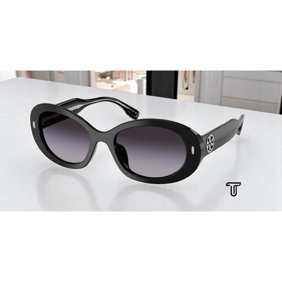 TORY BURCH TY7214U 17098G Black Grey Gradient 53 mm Women's Sunglasses