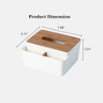 thumbnail image 2 of Soporte para caja de pañuelos de estilo minimalista para encimeras de tocador de baño Papel de regalo disponible Controles remotos Cubierta para caja de pañuelos Gafas Blocs de notas Oficina, 2 of 5
