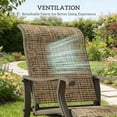 thumbnail image 4 of ChromaCore Outdoor Swing Glider Chair,W/Study Metal Frame for Garden for Backyard,Garden and Porch, 4 of 7