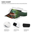 thumbnail image 3 of Rocae Tree Frog for Sport Sun Visor Hats Adjustable Empty Top Baseball Cap Cotton Ball Caps for Women and Men, 3 of 7