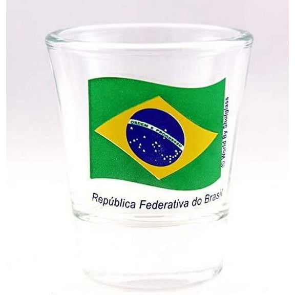 Brazil Flag Shot Glass