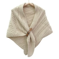 YUUZONE Pashmina Shawl Scarf Shawl Buckle Shawl Cape For Women Korean New Knitted Shawl