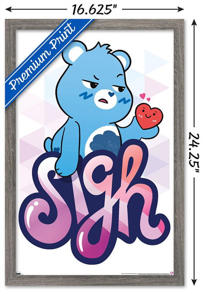 Care Bears: Unlock The Magic - Sigh Wall Poster, 14.725" x 22.375" Framed