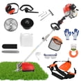 thumbnail image 2 of Floseru 52cc 2-Cycle Gas Weed Eater Gas Powe, 5-in-1 Gas Weed Wacker, Brush Cutter Gas Trimmer for Grass and Weed, Hedge Trimmer Gas String Trimmer, Edger, Pole Saw & Pruner, 2 of 13