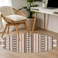 thumbnail image 4 of Round Rug 4Ft Washable Non-Slip, Red Black Boho Circle Area Rugs for Living Room Bedroom, Vintage Ethnic Tribe Abstract Art Indoor Floor Mats Carpet Runner for Home Decor Aesthetic, 4 of 8