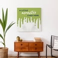thumbnail image 4 of Creative Products Little Monster Lives Here 24x24 Canvas Wall Art, 4 of 5