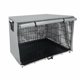 thumbnail image 1 of Funda Impermeable Para Jaula De Perro, Cubierta Protectora Contra El Sol, Protector De Jaula De Alambre Para Exteriores E Interiores, Color Gris, 109-74-76 Cm. Gris 109-74-76cm, 1 of 9