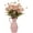 Pink, variant on 12pcs Gerbera Daisy Artificial Flowers 20 Inch Long Stem Artificial Daisy Mums for Home Décor Centerpiece Wedding Bridal Bouquet DIY(Brown)