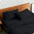 thumbnail image 3 of Bare Home Pillowcase Set - Premium 1800 Collection - Double Brushed - Ultra Soft - Standard Size, Black, 2 Count, 3 of 8