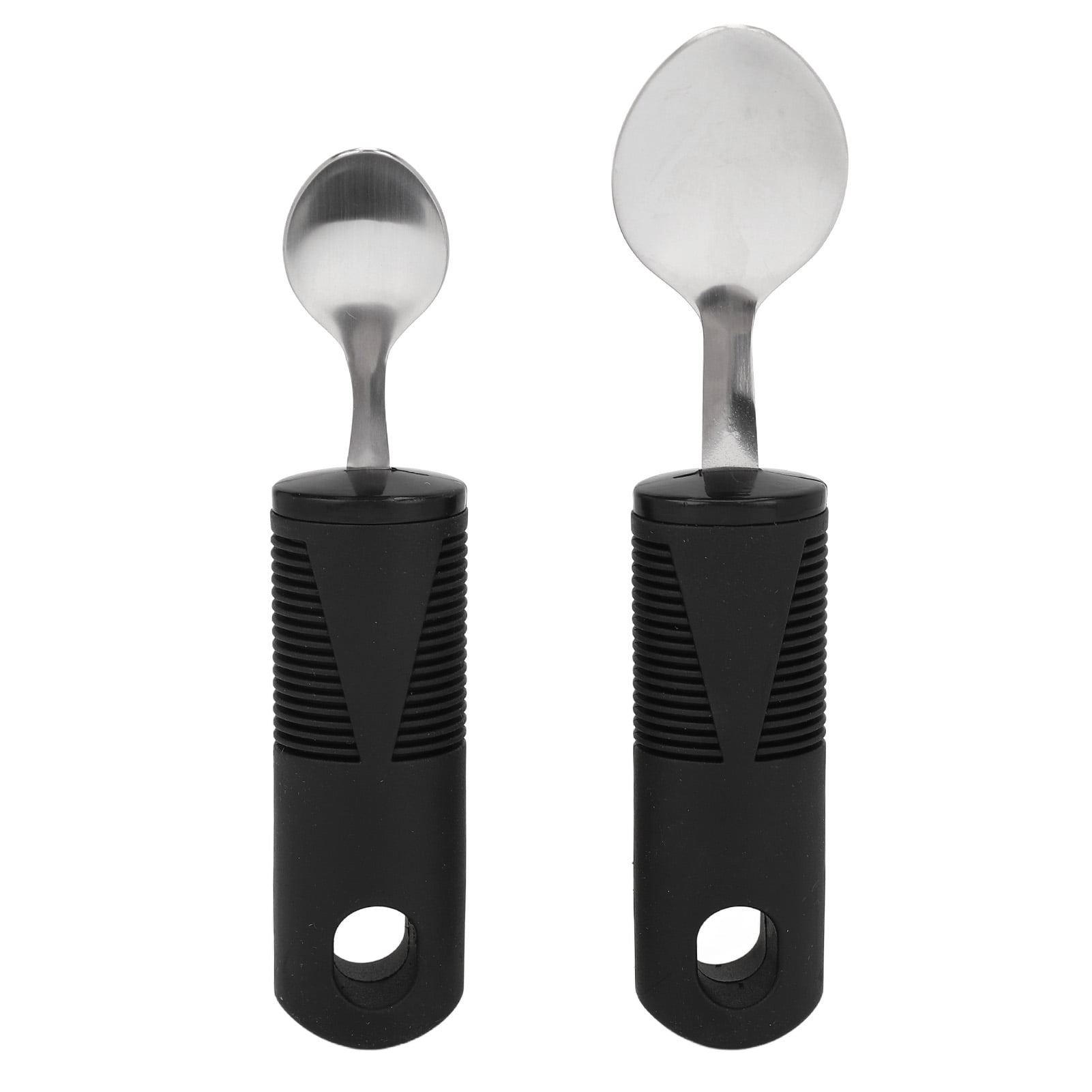  Fstcrt Adaptive Utensils Spoons Forks Set Weighted, Non-Slip  Handles & rubber strap, for Hand Tremors & Muscle Weakness, Arthritis,  Parkinson's, Elderly; Dishwasher Safe,Stainless Steel : Health & Household