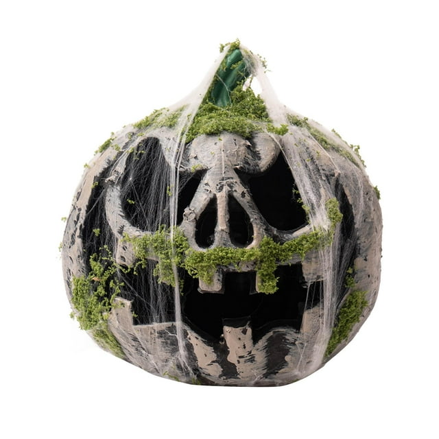 Adorno de linterna de calabaza de Halloween, lámpara práctica, luz de calabaza de terror, accesorios para fiestas al aire libre en interiores, Acción