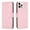 Pink, variant on Dteck Wallet case for iPhone 11 Pro Max, Argyle Pattern PU Leather Wallet case with Kickstand Card Slots Magnetic Closure Shockproof Case For iPhone 11 Pro Max,White