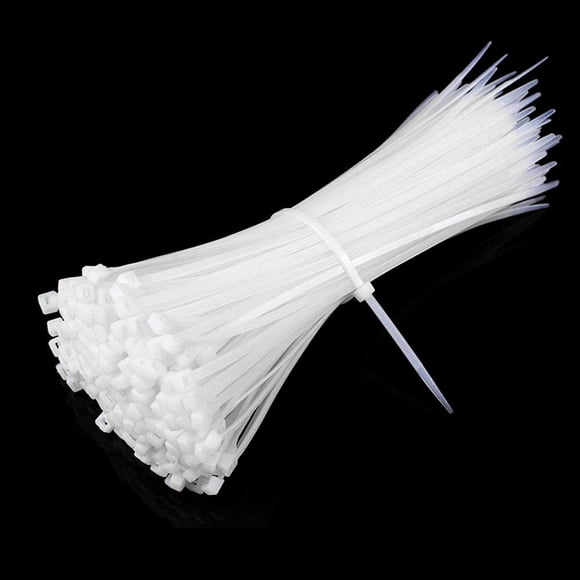 Qucyy 1000 PCS Nylon Cable Ties, Multi-Purpose Zip Ties Self-Locking Small Zip Ties Heavy Duty Zip Ties (4 Inch, White) White