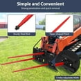 thumbnail image 2 of ChaoLink Hay Spear 49in x3 Bale Spear with Short Slide, Quick Attach Square Hay Bale Spears 4000 lbs Capacity, Bale Hay Spike3pcs with 2 long spear slides, 2 of 7