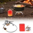 thumbnail image 2 of TIELUTT Réchaud Portable Haute Performance pour Randonnée, Brûleur Compact pour Camping, Ensemble de Cuisson pour Randonnée en Plein Air, Sac à Dos pour Hommes, Ensemble de Cuisson avec Réchaud, 2 of 8