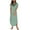 Green, variant on Summer Beach Dresses for Womens 2025 Plus Size Fashion Sexy Solid Color Pocket Sleeveless V-Neck Dress