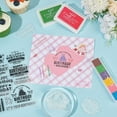 thumbnail image 4 of Happy Birthday Pattern Clear Stamps Transparent Rubber Stamps Words Candles Banner DIY, 4 of 9