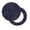 12 inch, variant on Xecao's Copper-Gold Gloss Outline Navy Dark Blue Print Stool Covers offer stylish, washable protection for PU round bar stools, perfect for home or commercial use.