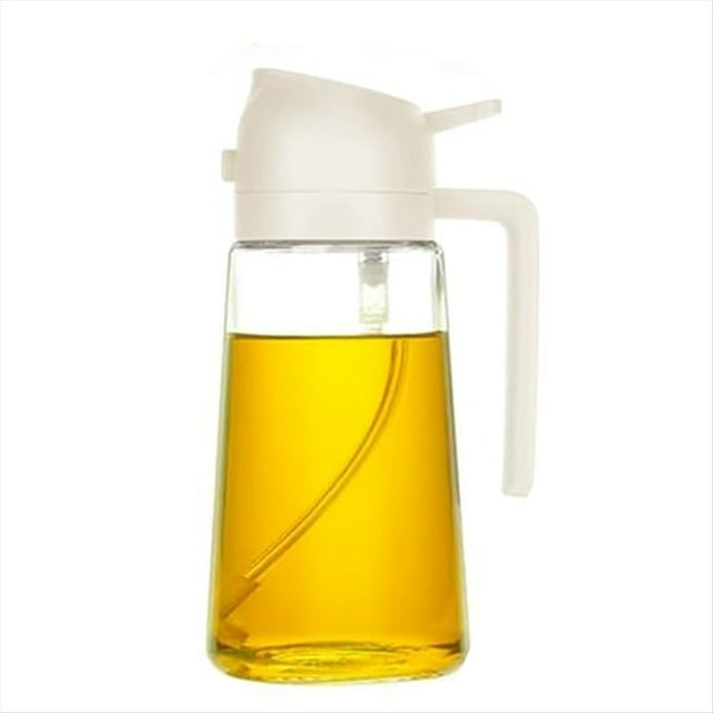 Botella Dispensadora Aceite 16 Onzas para Cocina, Dispensador Aceite Oliva y Pulverizador Aceite - Botella Aceite Oliva 470 Ml - Pulverizador Aceite