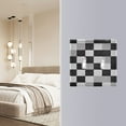 thumbnail image 4 of Yayeee Toggle Light Switch Wall Plate 3-Gang 6.37"x4.48" Decorative Outlet Cover, Black and Gray Plaid Pattern, 4 of 7