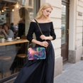 thumbnail image 5 of FORMRS Women Crossbody Purse with Chain Strap Vegan Leather Shoulder Handbag, Space Astronaut, 5 of 7