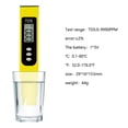 thumbnail image 5 of Portable Automatic Calibration Ph Test Pen - 0.01 Precision Digital Ph Tester for Water, Aquariums & Laboratory Use, Easy-to-Read Display, Durable Home/Work Measuring Tool, 1.2*6.1in, Yellow, 5 of 8