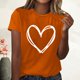 thumbnail image 4 of Fiudx Camisetas para Mujer Top de Manga Corta para Mujer, Informal, con Cuello Redondo, Sexy, con Estampado Degradado, Regular, para Verano, 4 of 6
