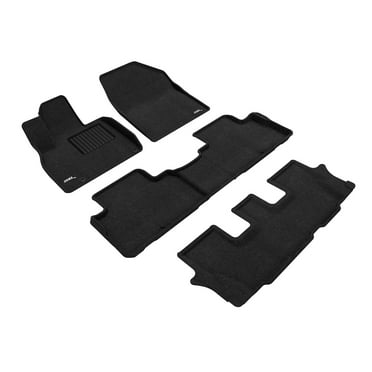 3D MAXpider 2020-2024 Fits Kia Telluride 7-Seat Elegant Woven Nylon Black 1st 2nd 3rd Row Floor Mat L1KA05104709