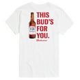 thumbnail image 2 of Budweiser - This Buds For You - Men's Short Sleeve Graphic T-Shirt, 2 of 4